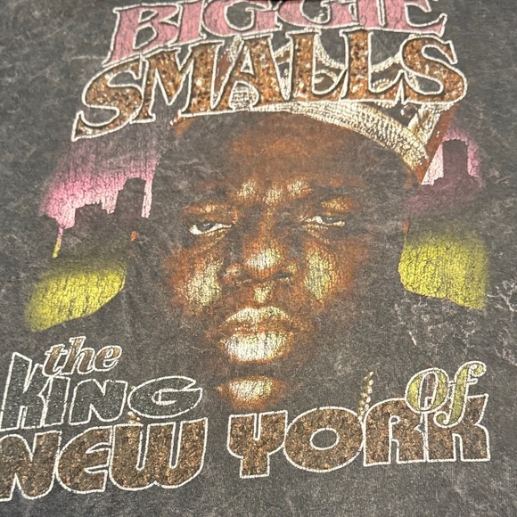 Vintage Gray Biggie Smalls Graphic T-Shirt - Picture 3 of 6